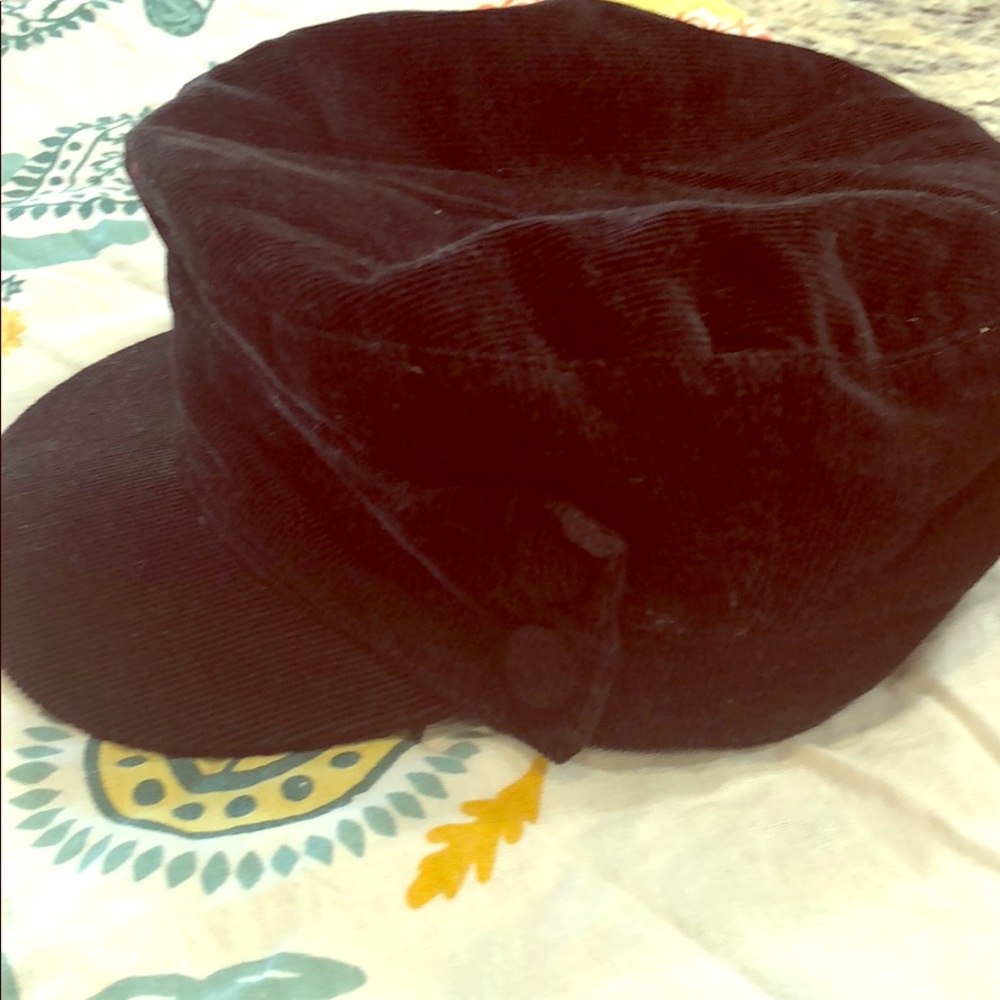Train conductor style - rain hat brown corduroy